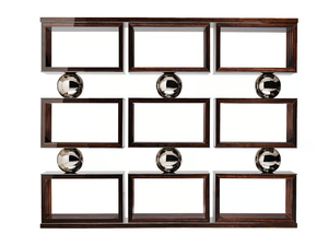 SPHERES - Sectional open wooden bookcase _ Siwa Soft Style